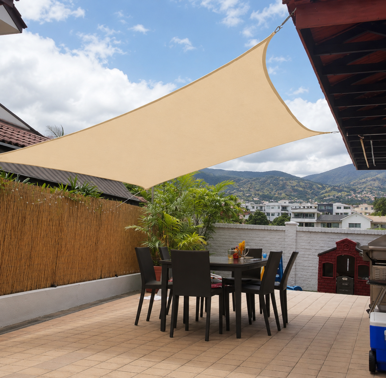 toldo vela 3x3 metros 100% impermeable spf 50 toldo vela 3x3 metros 100% impermeable spf 50